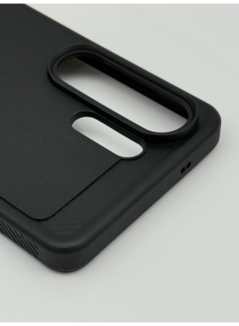 general Premium Protective Mobile Phone Case For Samsung Galaxy S25 Ultra - Durable Slim Fit Cover for Enhanced Grip & Drop Protection (Black) - Image 3